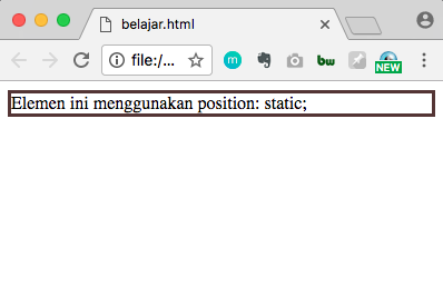 position static css